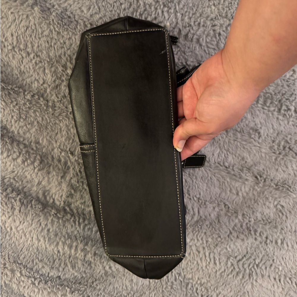 COACH Y2K Black Leather Legacy Satchel Handbag - Picture 3 of 14